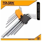 TOLSEN 9pcs Extra-Long Arm Hex Key Set Allen Wrench (1.5/2/2.5/3/4/5/6/8/10mm) 20049