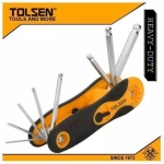 TOLSEN 8pcs Folding Ball Point Allen Hex Key Set (1.5/2/2.5/3/4/5/6/8mm) 20058