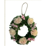 Mini Roses Wreath (CR191) 9X4X9/16CM