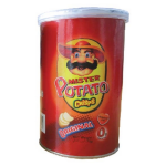 Mister Potato Crisps Hot & Spicy 75g Can
