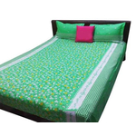 Light Green Bedsheet Set & Pillow Cover