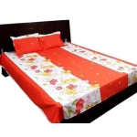 Orange Bedsheet Set & Pillow Cover