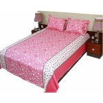 Pink Bedsheet Set & Pillow Cover