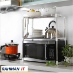 Microwave Oven Storage Rack -Silver
