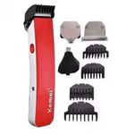 KM-3580 4 in 1 Rechargeable Hair Trimmers - Red.