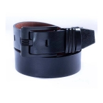 safa leather-Artificial Leather Plain Black Belt