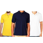 Casual Polo Combo Pack-Yellow, Blue & White