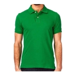 Green Cotton Casual Polo For Men