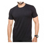 Black Half Sleeve Gents Casual T-Shirt