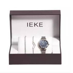 IEKE 88041 Silver Mesh Stainless Steel Analog Watch For Women - Grey & Silver
