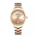 CURREN 9003 - Rose Gold Stainless Steel Analogue Watch for Women
