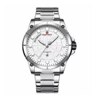 NAVIFORCE NF9152 - Silver Stainless Steel Analog Watch for Men - Silver