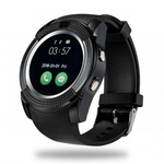 V8 Smart Watch Android Phone SIM Supported TF Card - Black