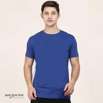 Cotton Short Sleeve T-Shirt For Men - Navy Blue