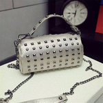 Steel Grey PU Leather Hand Bag For Women