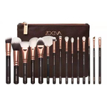 Zoeva Makeup Brush Set Of 15 Pieces - Black and Golden