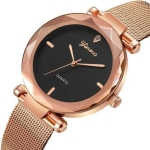 Stainless Steel Quartz Classic Business Watch for Women
