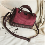 Herald Fashion Women High Quality Leather Top-handle Bags with Rivets