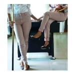 Ladies Jeans Pants-Gray