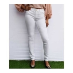 Ladies Denim Jeans Pants-White