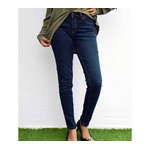 Ladies Denim Jeans Pants-Navy Blue