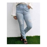 Ladies Jeans Pants-Light blue