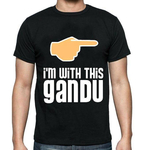 Black Cotton I'm With This ghando T-shirt