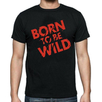 Black Cotton Born To Be Wild T-shirt