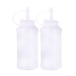 2pcs Squeeze Plastic Bottle Oil/Sauce/ketchup/ Squeezer Liquid Bottle Dispensing