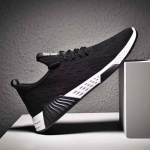 Men's Sports Shoe- Black & White