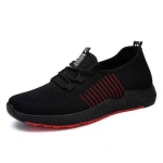Men's Sports Shoe- Black & Red