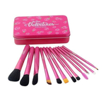 Makeup Brush Set - 12 Pieces - Pink