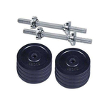 Eight Pieces Dumbbell Set With Two Sticks - 10Kg