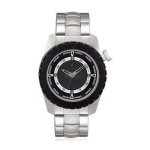 Fastrack Black Dial Silver Stainless Steel Strap Watch