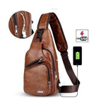 Leather Cross Body Bag Pack