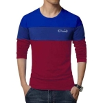 Maroon Full Sleeve T-shirt For Men