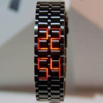 Samurai LED Wrist Watch - Black