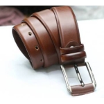 Brown PU Leather Formal Belt For Men