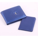 Sky Blue Artificial Leather Wallet For Men