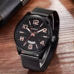 Current 8236 - Black Stainless Steel Analog Watch