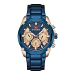 Naviforce NF9113 Blue Stainless Steel Chronograph Watch