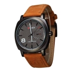 Hublot Pu Leather Watch-Brown