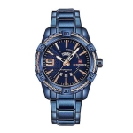 Naviforce Nf9117 - Royal Blue Stainless Steel Analog Watch