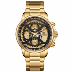 NAVIFORCE NF9150 Golden Stainless Steel Chronograph Watch - Black & Golden