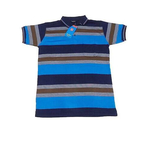 Men Stylish Polo T-Shirt-Blue and Black