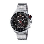 CURREN 8148 Stainless Steel Wrist Watch for Men - Black & Silver