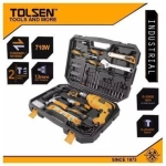 TOLSEN 95pcs Hand Tool Set with Hammer Drill (710W) Industrial Series 79685