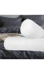 Fiber Bolster Pillow, Tissue Fabric, White, (32″x38″)