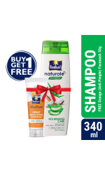Parachute Naturale Shampoo Nourishing Care 340ml (FREE Orange Facewash - ANTI PIMPLE - 50gm)