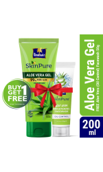 Parachute SkinPure Aloe Vera Gel 200ml (FREE Aloe Vera Facewash - OIL CONTROL - 50gm)